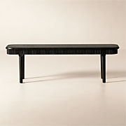 Providence 57" Cerused Oak Dining Bench
