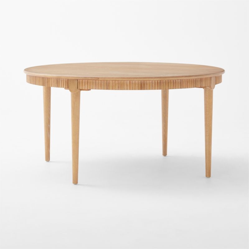 Providence 60" Round Cerused Oak Dining Table - image 5 of 13