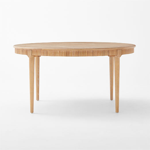 Providence 60" Round Cerused Oak Dining Table