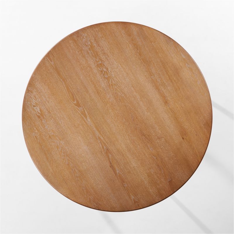 Providence 60" Round Cerused Oak Dining Table - image 7 of 13