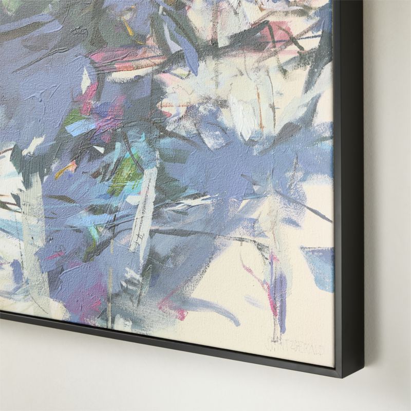 'Periwinkle, Local Wanderlust' Framed Acrylic Painting Reproduction by Jeffrey Fitzgerald 42"x46" - image 4 of 5