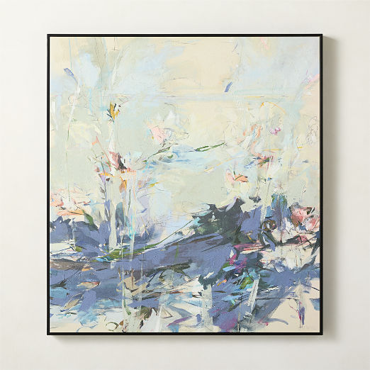 'Periwinkle, Local Wanderlust' Framed Acrylic Painting Reproduction by Jeffrey Fitzgerald 42"x46"