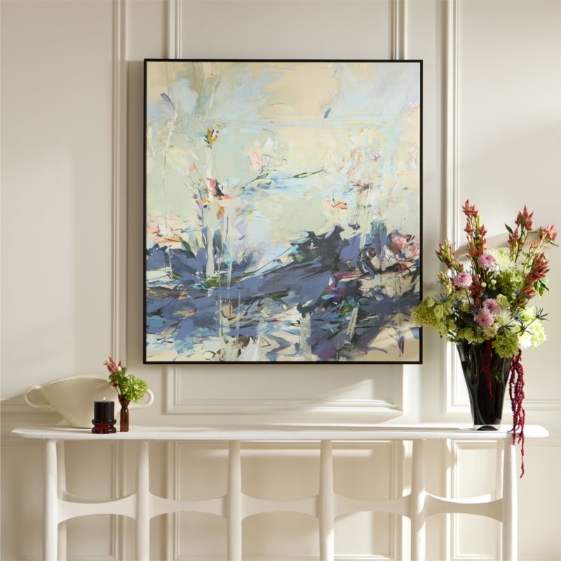 'Periwinkle, Local Wanderlust' Framed Acrylic Painting Reproduction by Jeffrey Fitzgerald 42"x46" - image 2 of 5