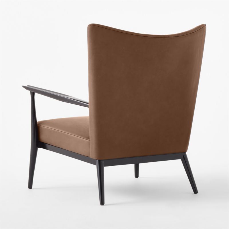 Pull-Up Bello Black Leather Lounge Chair by Paul McCobb - image 6 of 8