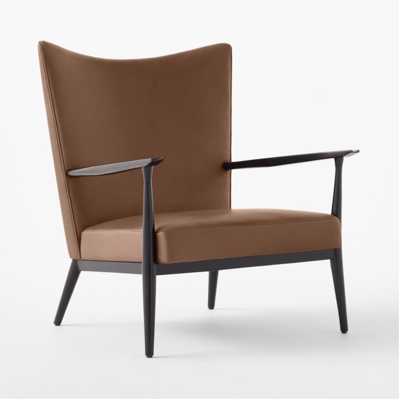 Pull-Up Bello Black Leather Lounge Chair by Paul McCobb - image 4 of 8