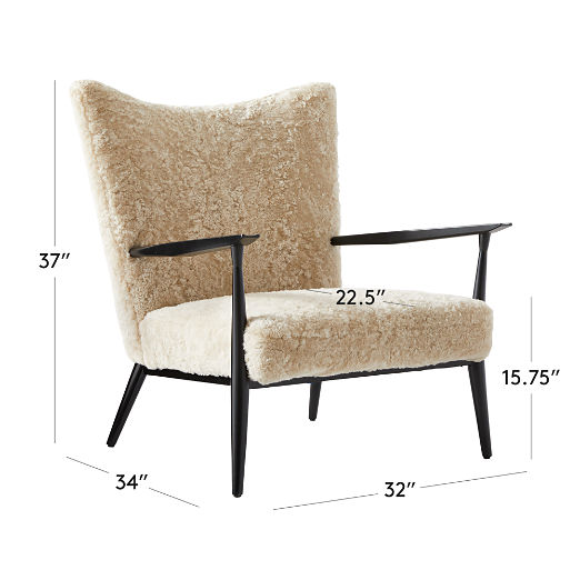 Pull-Up Shearling Lounge Chair Model 1321 by Paul McCobb Set of 2