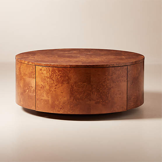 Burl 35.5" Rotating Coffee Table