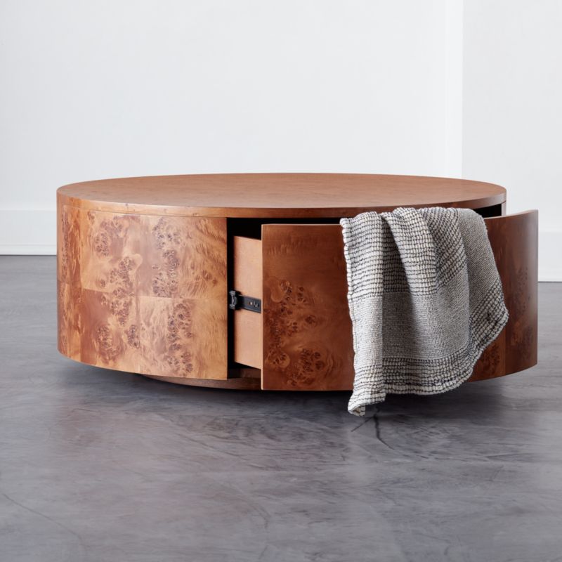 Burl Rotating Coffee Table - image 5 of 13