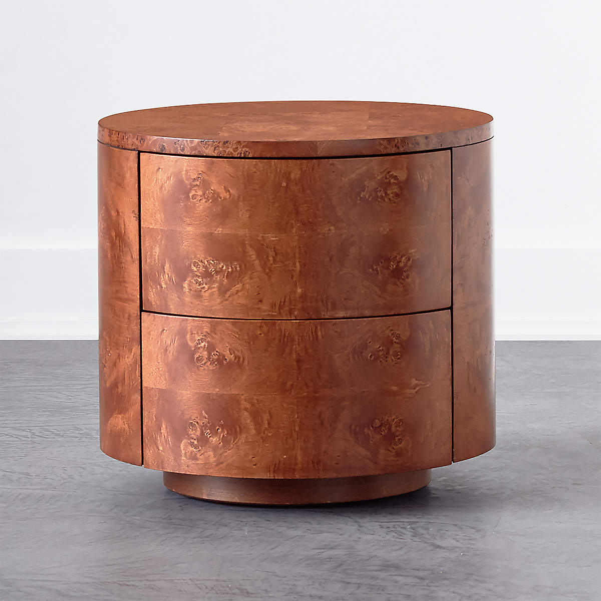 Burl Rotating Side Table + Reviews CB2