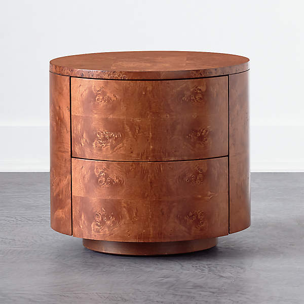 Burl Rotating Side Table Reviews Cb2, Burl Wood Accent Table
