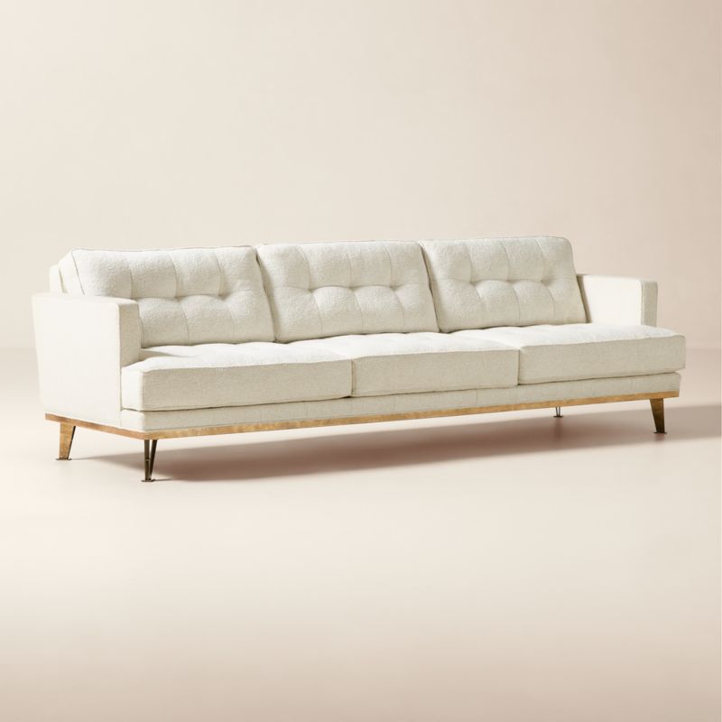 Itero 105" Off White Performance Fabric Sofa by Ross Cassidy - image 1 of 7