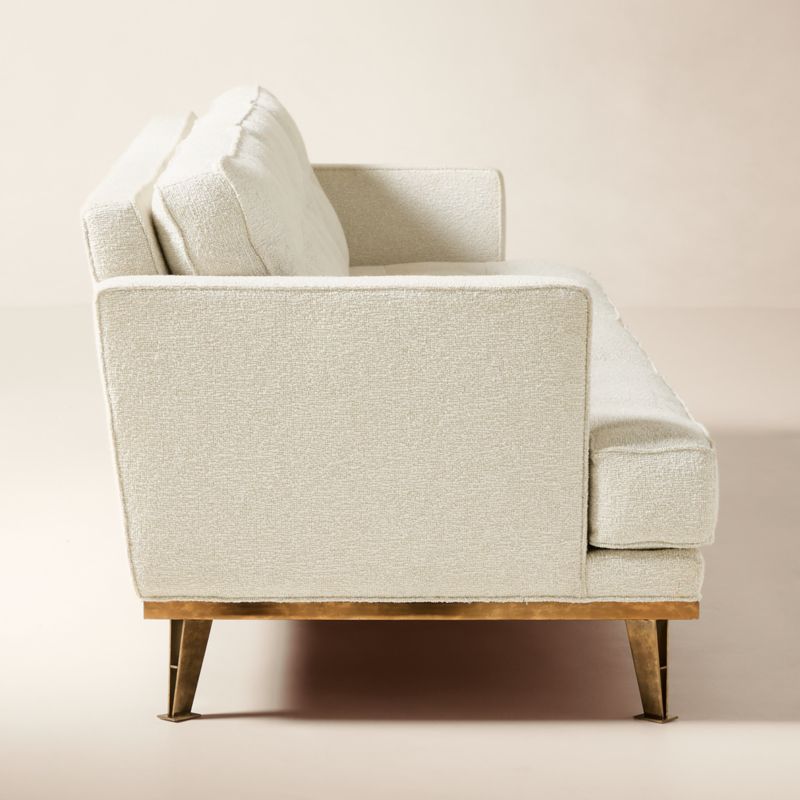 Itero 105" Off White Performance Fabric Sofa by Ross Cassidy - image 2 of 7