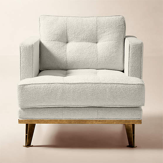 Itero Off White Performance Fabric Chair