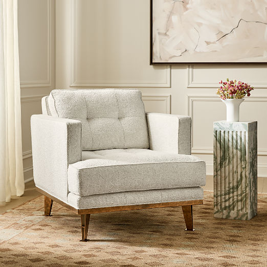 Itero Off White Performance Fabric Chair