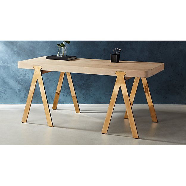 Raba Sawhorse Style Desk Reviews Cb2
