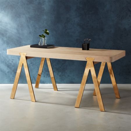 Raba Sawhorse Style Desk Reviews Cb2