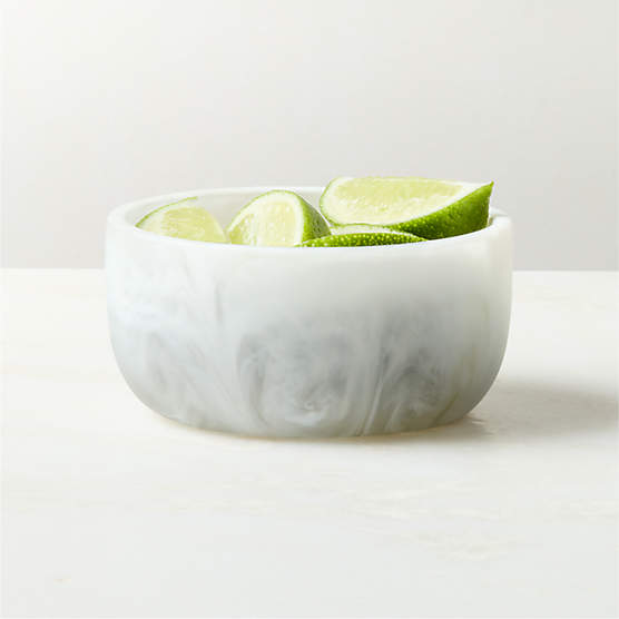 Radley White Swirl Resin Mini Bowl