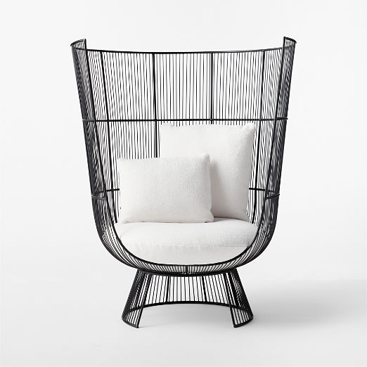 Raine Outdoor Lounge Chair with Boucle Sunbrella Cushions