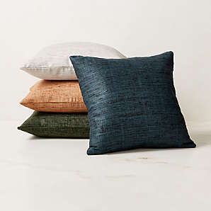 Ivy Blue Cashmere Throw Pillow with Down-Alternative Insert 20'' + Reviews