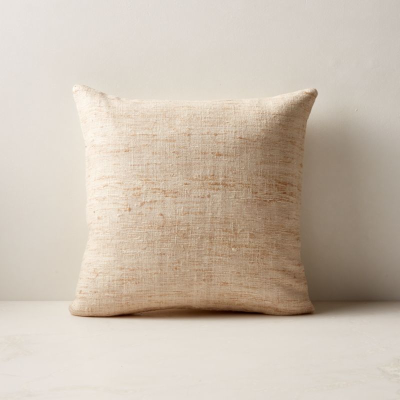 Raj White Silk Throw Pillow Cover 16'' - image 0 of 4