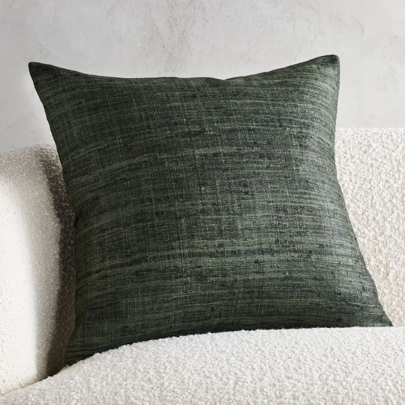The Linden Charcoal Grey Throw Pillow