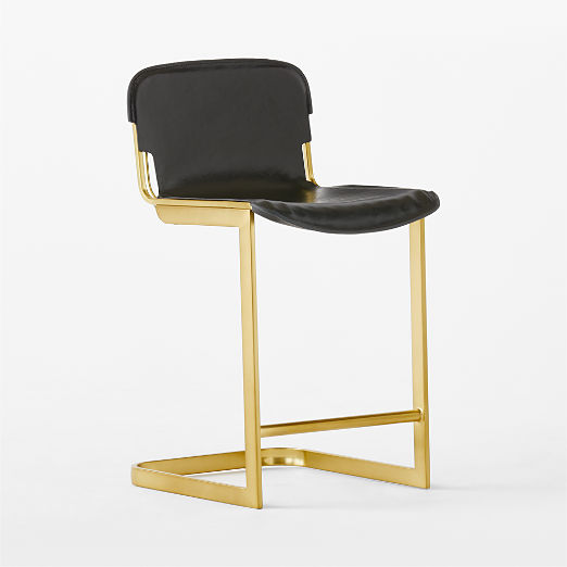 Rake Black Counter Stool by Kravitz Design