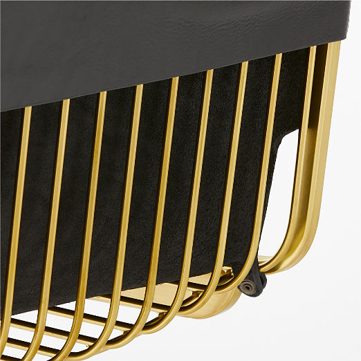 Rake Black Counter Stool Set of 2 by Kravitz Design