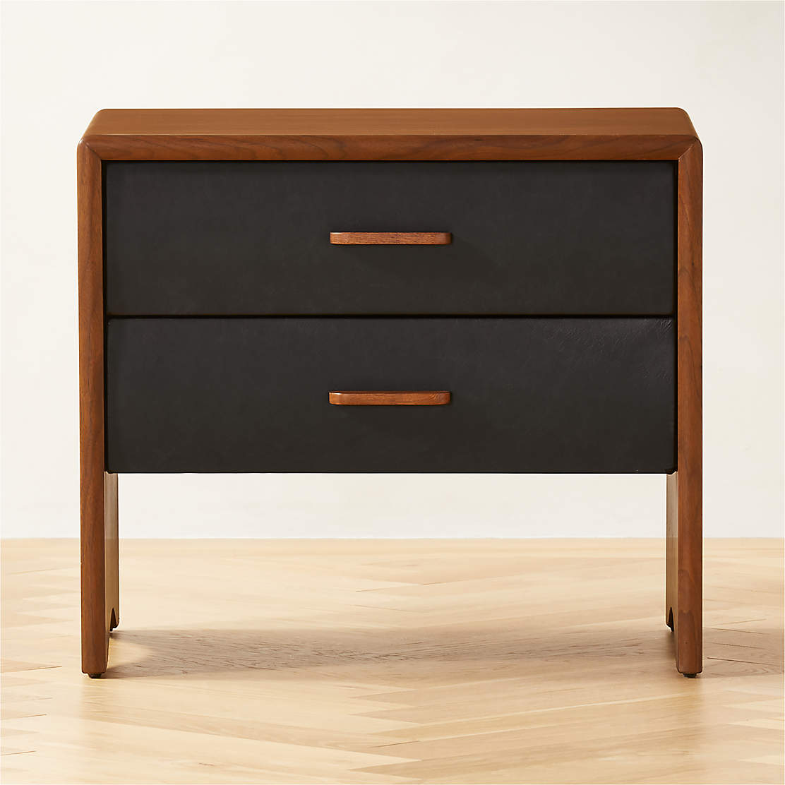 Miri 2Drawer Black Cane Nightstand + Reviews CB2 Canada