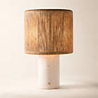 Senza White Glass Table Lamp