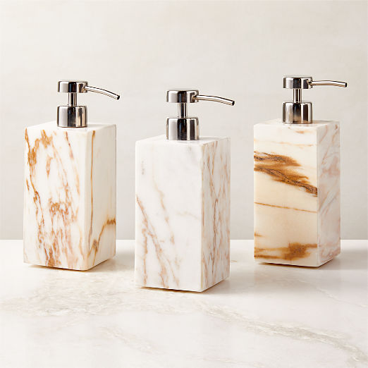 Ramsey Calacatta Gold Marble Soap Pump