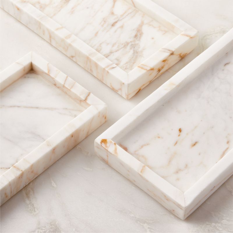 Ramsey Calacatta Gold Marble Vanity Tray - image 4 of 6