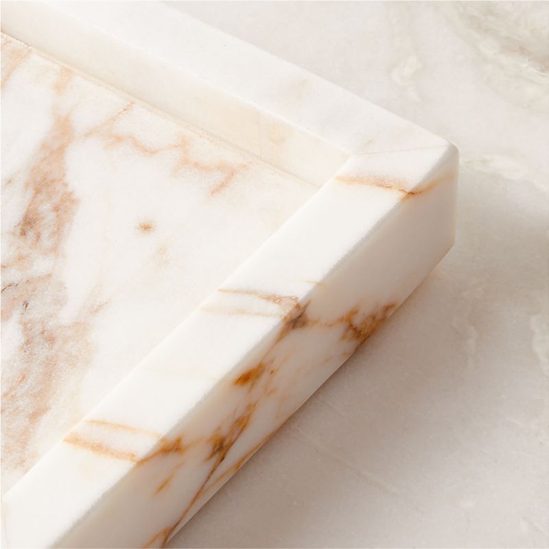 Ramsey Calacatta Gold Marble Vanity Tray - image 3 of 6