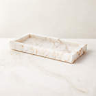 Nexus White Marble Vanity Tray