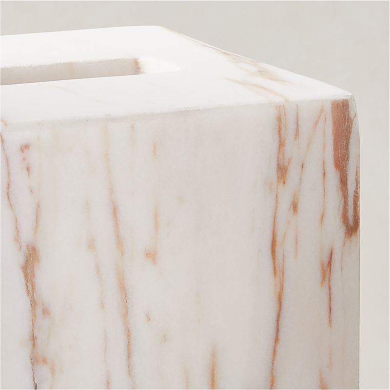 Ramsey Calacatta Gold Marble Tissue Box Cover - image 3 of 5