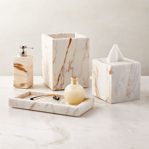 Ramsey Calacatta Gold Marble Soap Pump