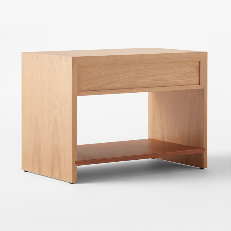 Ranch Oak Nightstand with Drawer by Lawson-Fenning - image 9 of 12