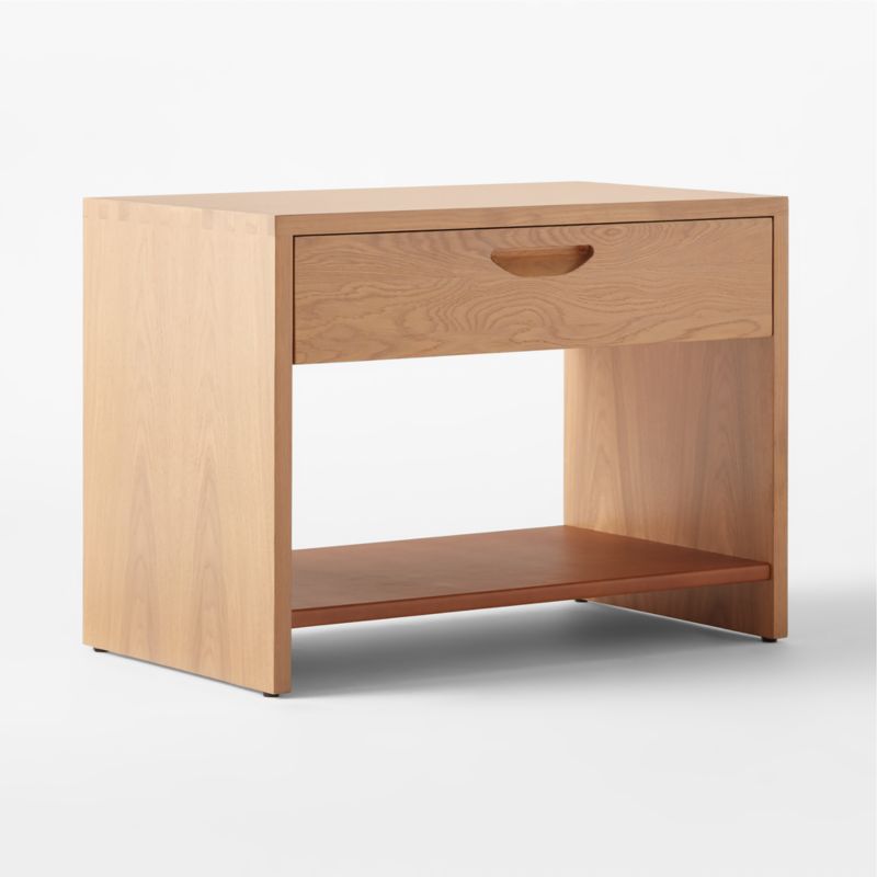 Ranch Oak Nightstand with Drawer by Lawson-Fenning - image 6 of 12