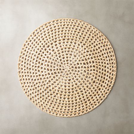 Round Natural Rattan Placemat