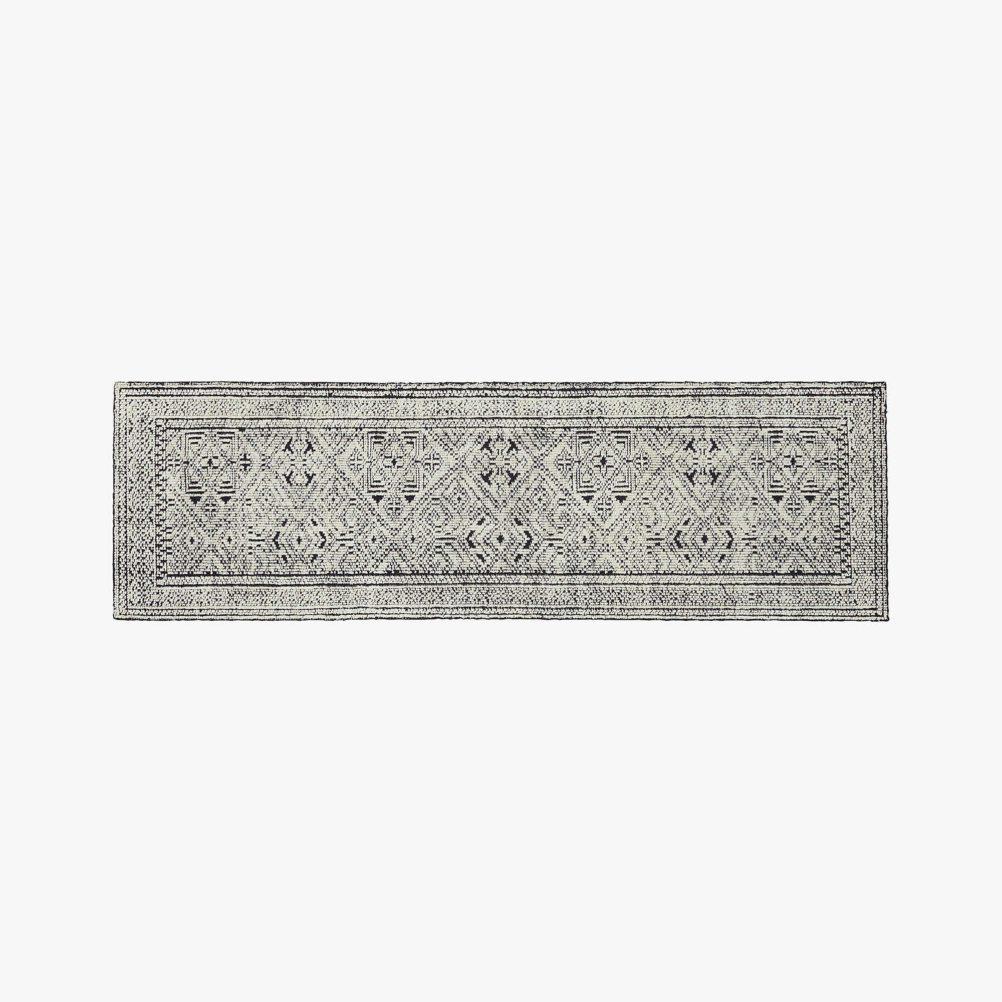 Raumont HandKnotted Black Detailed Hallway Runner Rug 2.5'x8