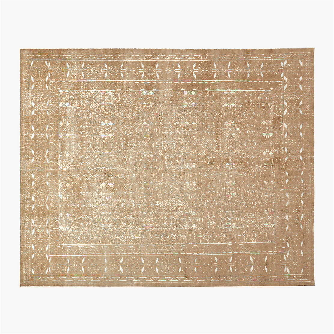 Raumont HandKnotted Black and White Wool Area Rug 12'x15' + Reviews CB2