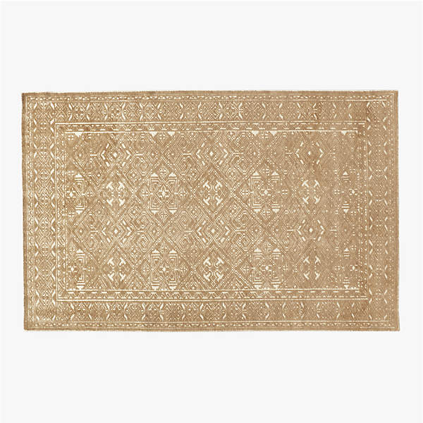 Raumont Light Brown Abstract Hand-Knotted Wool Area Rug 5'x8' + Reviews
