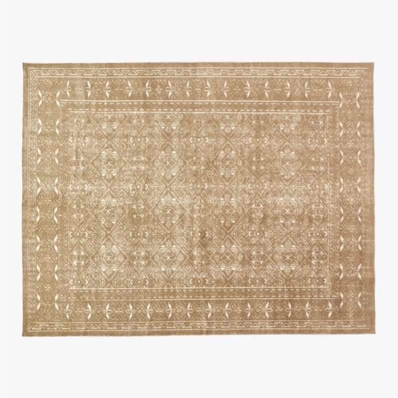 Raumont Hand-Knotted Light Brown Wool Area Rug 9'x12' - image 0 of 4