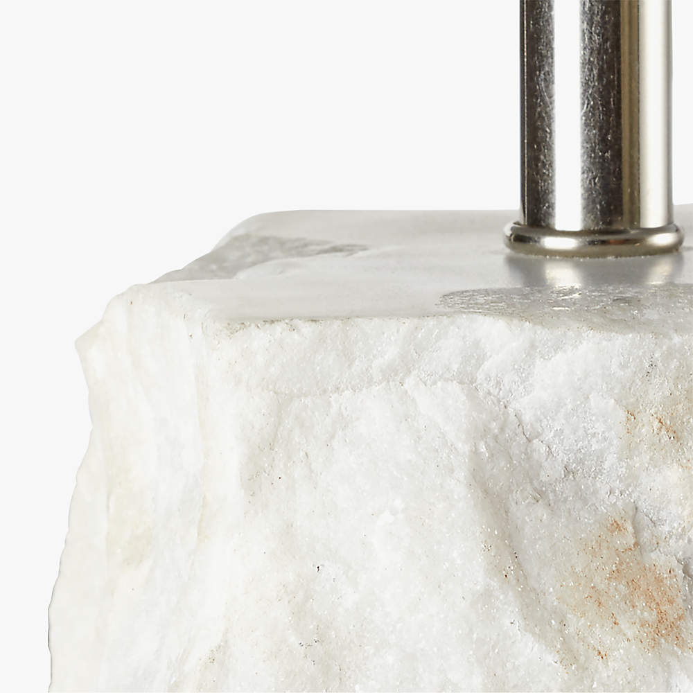 Raw Marble Table Lamp + Reviews | CB2