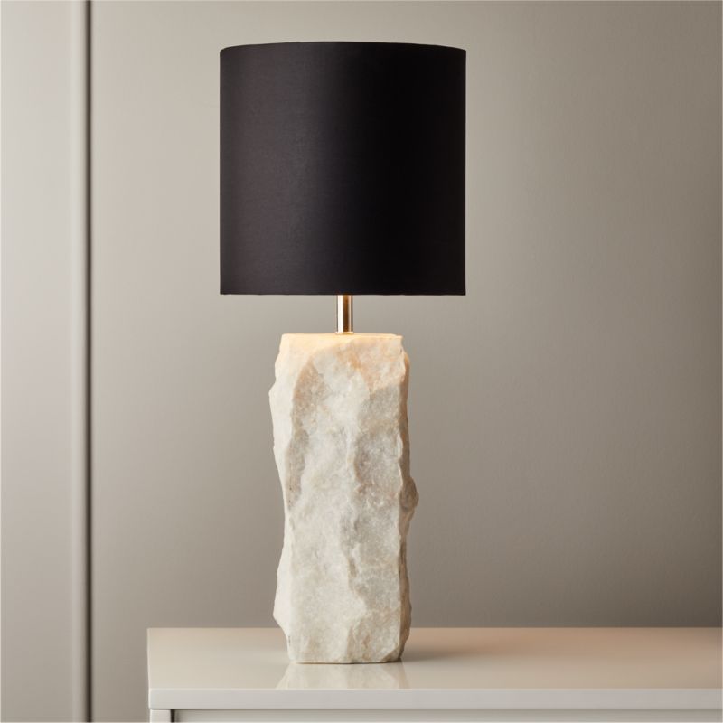 Raw Marble Table Lamp - image 0 of 10