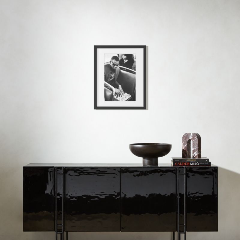 'Ray Charles Playing Chess' Photographic Print in Black Frame 17.75''x21.75'' - image 2 of 4