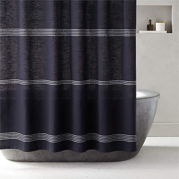 Raya Black Shower Curtain 72 Reviews, Crate And Barrel Canada Shower Curtains