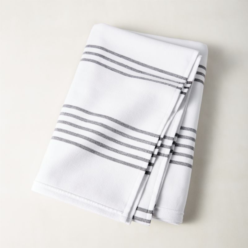 black & white bath towels