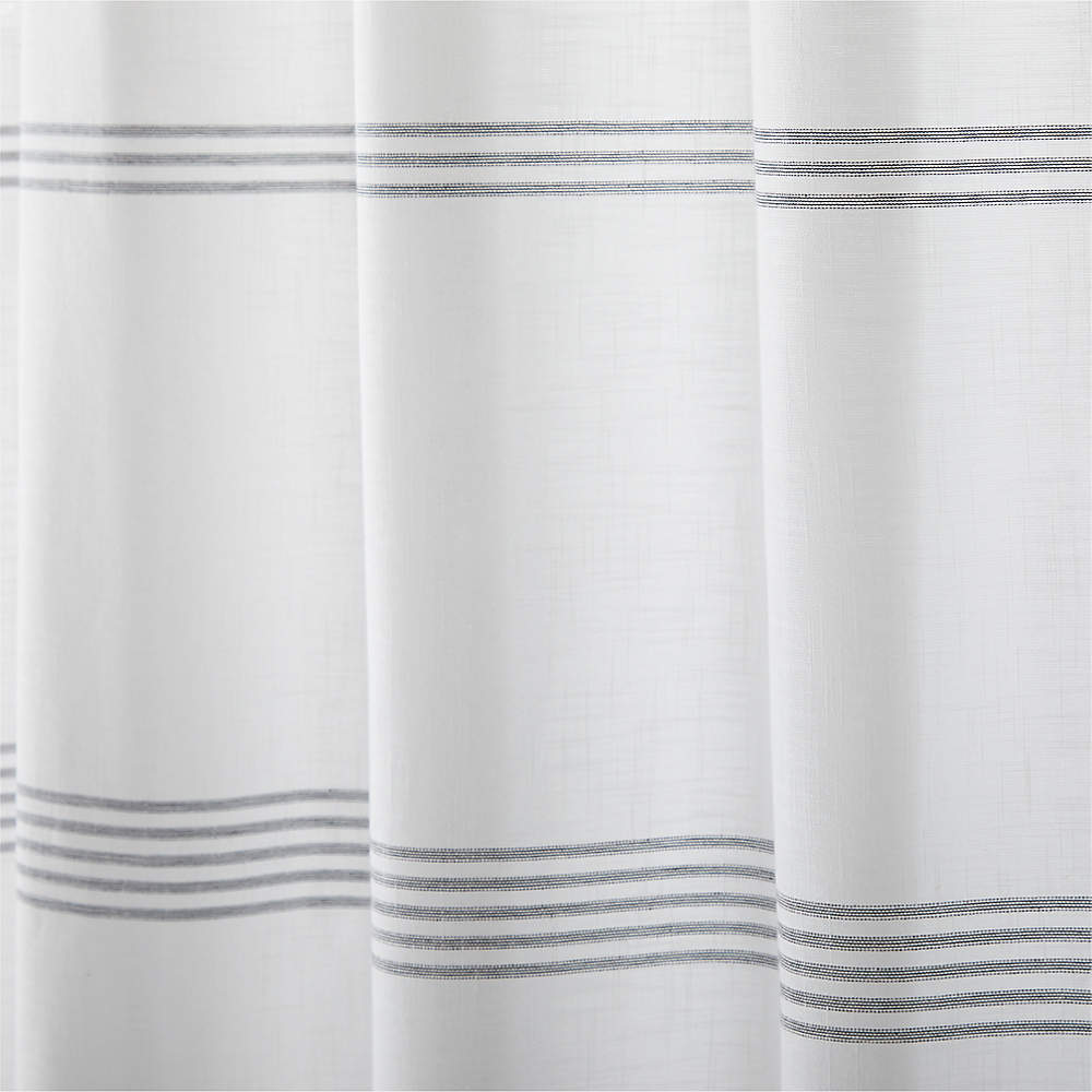 Raya White Shower Curtain 72"