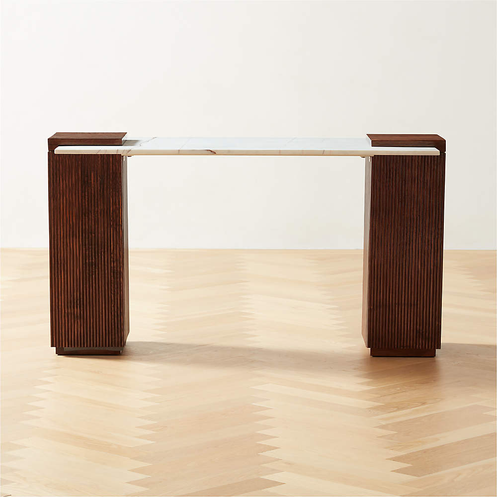 marble desk cb2