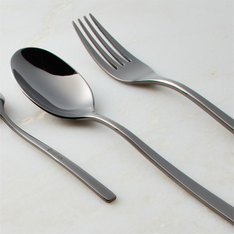 Rebbio 5-Piece Brushed Black Flatware Set - image 1 of 3